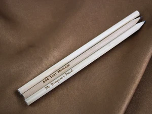 Set of 3 Personalised Message Engraved Natural Pencil Gifts - Teacher's Gift - B - Picture 1 of 4