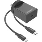 Genuine Cygnett Powerplus Pd18w Fast Charge Wall Adapter+Lightning To Usb C Cord