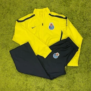 FC Porto Trainingsanzug Tracksuit Nike Neongelb Schwarz Größe L Vintage Retro - Bild 1 von 13