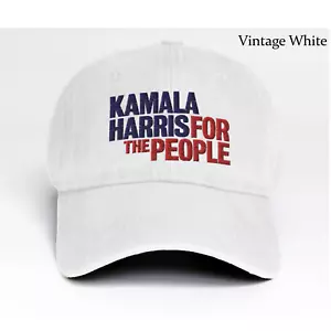 Kamala Harris For The People Embroidered Dad Hat, Harris For President 2024 Hat - Picture 1 of 22