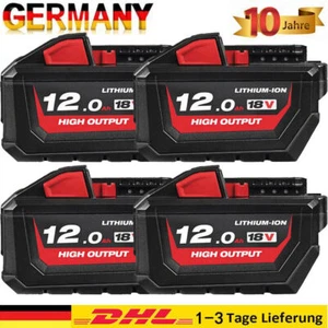 Batería 12Ah Para Original Milwaukee M18 M18B12 18V XC Li-Ion 48-11-1880 48-11-1812 - Imagen 1 de 34