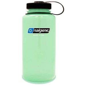 Nalgene Tritan Sustain Wide Mouth 1L Bottle - Glow Green - Picture 1 of 1