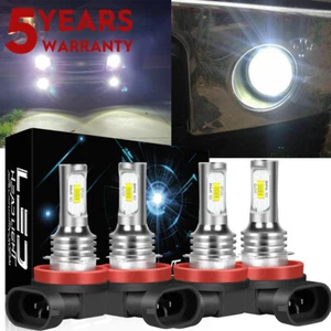 Combo 4 Bulbs LED Headlight 6000K White Kit For Chevy Malibu Impala Hi&Low Beam - Picture 1 of 18