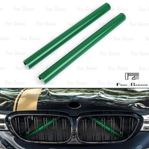 2x GREEN Grid Radiator Protection Strips Cover for BMW [See Compatibility]
