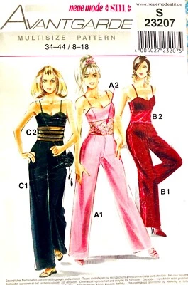 U PICK Misses or PLUS SIZE JUMPSUIT ROMPER OR BIBS Sew Pattern  UC - Image 1 of 4