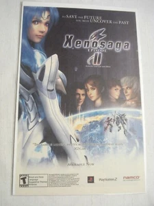 2004 Color Ad Xenosaga Episode II Video Game - Picture 1 of 1