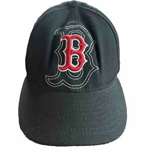 Boston Red Sox New Era True Fitted 7 1/4 MLB Bean Town Black Mens Hat Cap champs - Picture 1 of 6