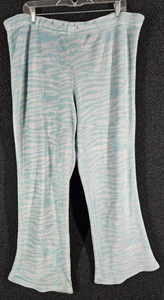 Just Be Pyjamahose Fleece Zebra Blau Print XL 38" - Bild 1 von 9