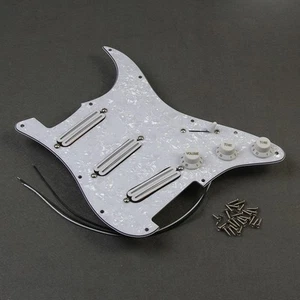 Golpeador precableado FLEOR Ceramic SSS Hot Dual Rail blanco perla para guitarra FD ST - Imagen 1 de 8