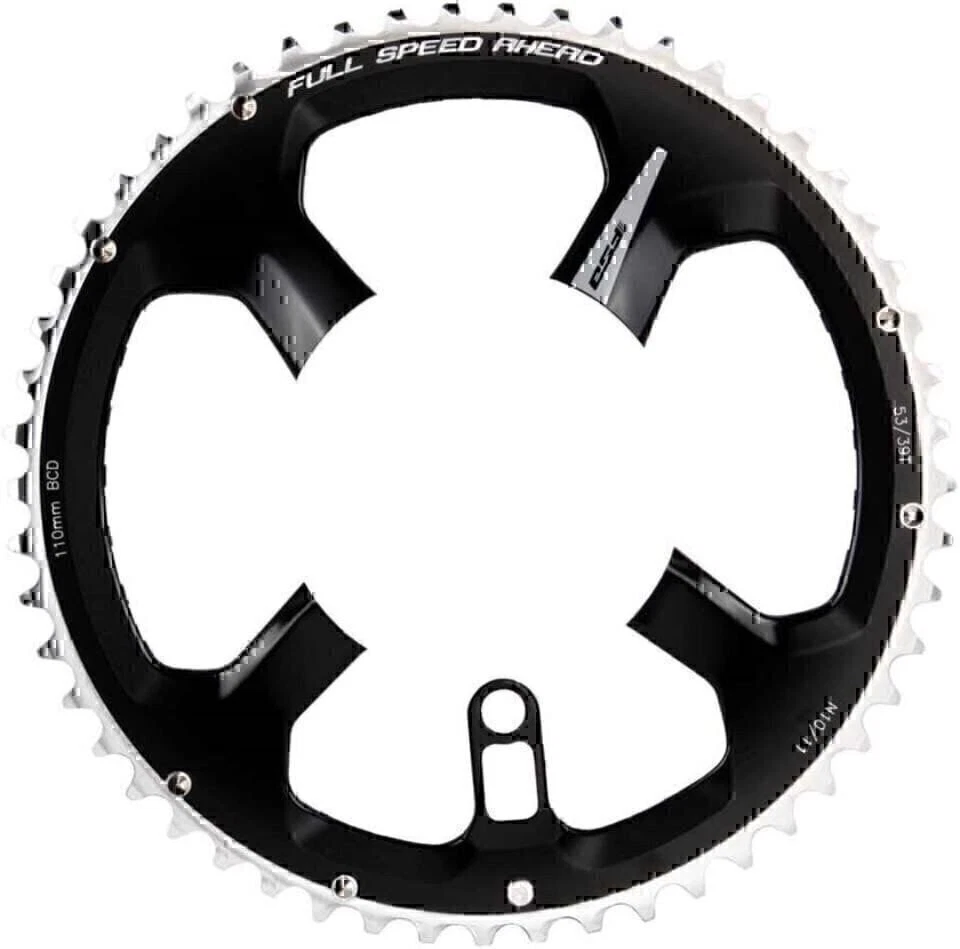 FSA Super Road Bike Chainring (53T/110mm Abs), Black - Image 1 of 1
