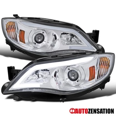 Fit 2008-2014 Subaru Impreza WRX STI LED Bar Projector Headlights Left+Right Foto 1 de 4