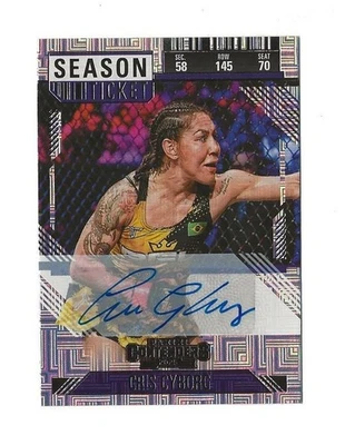 2025 Panini Contenders PFL Debut CRIS CYBORG Autographed Season Ticket - Image 1 of 2