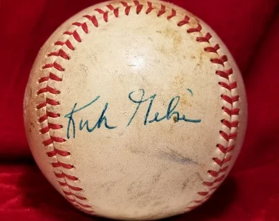 1979 KIRK GIBSON & LANCE PARRISH ROOKIE ERA Signed OAL BALL Detroit Tigers Team - Image 1 of 4