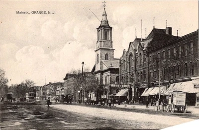 GOLDPATH: US POSTCARD MAINST.,ORANGE,NJ. CV869_P24 - Image 1 of 2