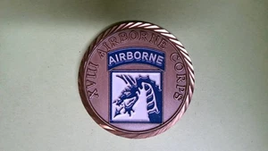 CHALLENGE COIN OLDER U.S. ARMY XVIII AIRBORNE CORPS FORT BRAGG NORTH CAROLINA - Picture 1 of 2