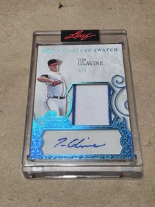 2025 Leaf Spectacular Baseball TOM GLAVINE AUTO Game Used PATCH 4/5 Autograph - Picture 1 of 2