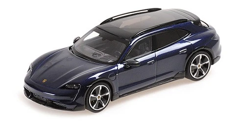 Minichamps 410069301 1/43 PORSCHE TAYCAN CROSS TOURISMO TURBO S 2021 BLU METALLO