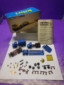 AS IS POSSIBLY INCOMPLETE Kibri 1/87 Mercedes truck w/Scheuerle lowboy USED LOT - Picture 1 of 23
