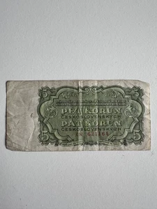 Tschechoslowakei 5 Korun 1961 – ČSSR – grüne Banknote  - Bild 1 von 2