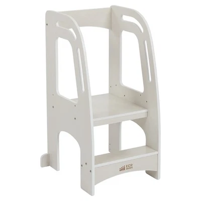 Chef's Helper Kitchen Tower, Step Stool, White Wash - Image 1 of 4