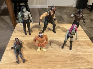 Lote de 5 figuras de lucha libre años 90/00: Macho Man, Mankind, Etc + Bonus McFarlane - Imagen 1 de 5
