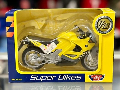 Motormax BMW Sports Bike 1/18 Scale Diecast Model Motorcycle - Image 1 of 2