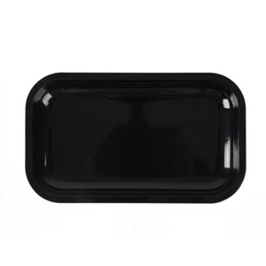 Rolling Tray Medium Size Metal 10.6 x 6.2 Inch Durable Plate Black Color - Picture 1 of 4