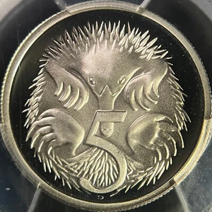 AUSTRALIA. 1989, 5 Cents - PCGS PR69 - Echidna - Picture 1 of 8