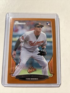 Manny Machado RC 2013 Bowman orange parallel #215 Serial # 141/250 RARE