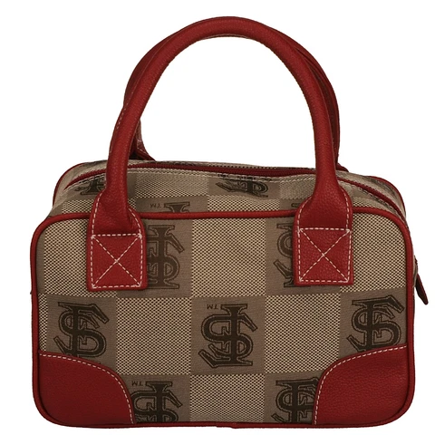 FSU Florida State Seminoles Heiress Handbag with Aztec Earrings and Wendy Wallet Cover