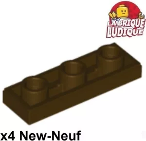 Lego 4x Tile Modified glatte Platte 1x3 inverted hole dunkelbraun 35459 NEU - Bild 1 von 1