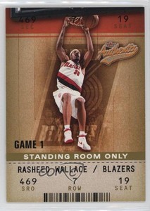2002-03 Fleer Authentix Standing Room Only /25 Rasheed Wallace #13