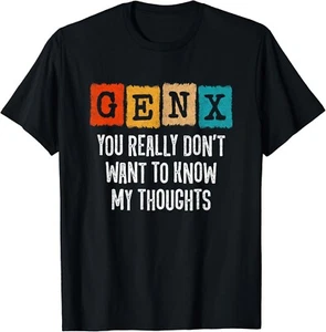 Generation X - 80s Kid Gen X - Gen Xer - Funny Gen X Gift Unisex T-Shirt - Picture 1 of 3