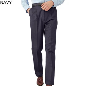 Edwards Navy MEN'S ALL COTTON PLEATED PANT 2630-007 Size 33 x 31 - Picture 1 of 1