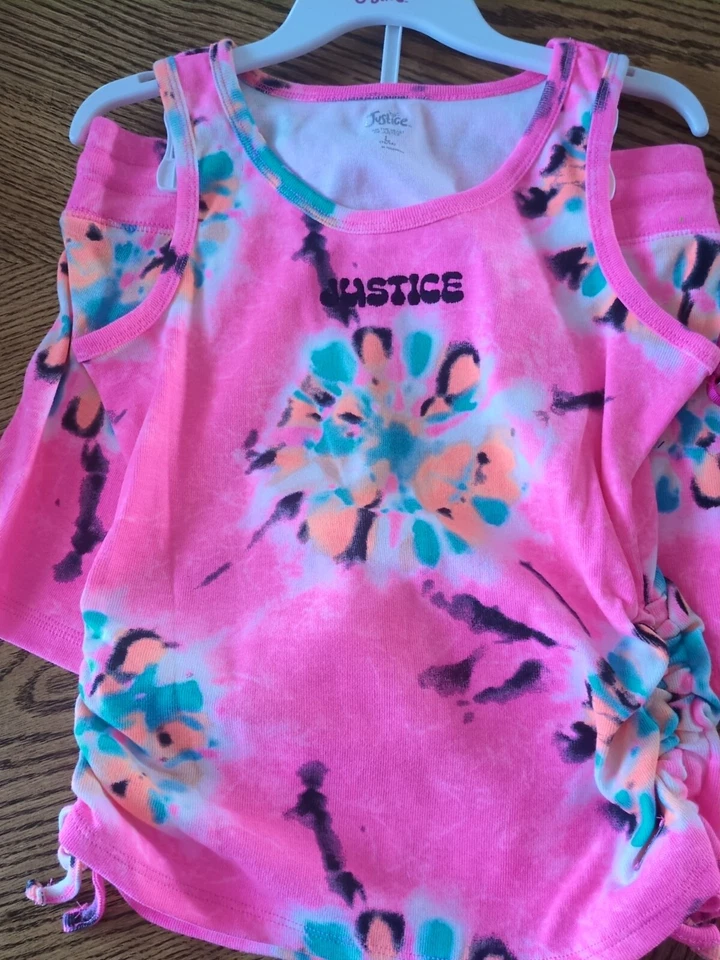 Conjunto/traje Justice Girls Primavera Verano Rosa Oscuro Talla 12/14 ¡NUEVO! con etiquetas Foto 1 de 4