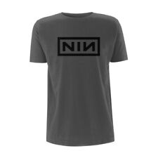 Nine Inch Nails Classic Black Logo T-Shirt Mens Grey Medium