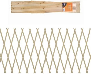 #2 Garden Gardeners NATURAL Coloured Wooden Expanding Expandable trellis 6x2ft - Picture 1 of 1