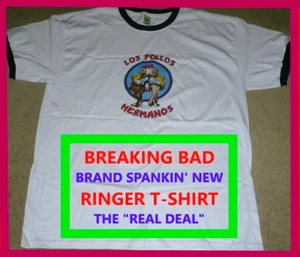 BREAKING BAD LOS POLLOS HERMANOS RINGER T-SHIRT - BRANDNEU Versand aus L.A. - Bild 1 von 12