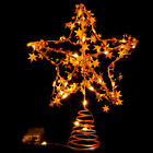 Tree Top Star Topper Decorations Christmas Led Xmas Pentagon