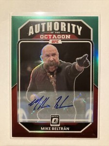 2023 UFC Donruss Optic Mike Beltran Green Prizm Octagon Auto 1/5 First Print SSP