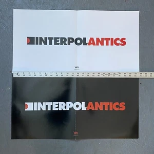 Interpol CD/LP doppelseitiges Matador 2004 OFFIZIELLES PROMO FLACHES POSTER - Bild 1 von 3
