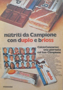 Werbung Advertising Werbung Italian Clipping 1973 FERRERO DUPLO E BRIOSS. - Bild 1 von 3