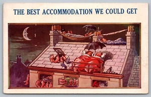 Postal El mejor alojamiento que podríamos conseguir hotel cómic humor dibujos animados - Imagen 1 de 2