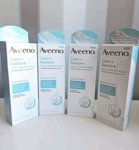 Lot Of 4 Aveeno Calm + Restore Skin Therapy Balm 1.7 Oz Exp. 11/24 - Picture 1 of 3