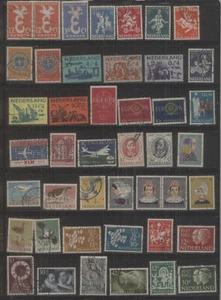 Europe Netherlands 1958-1963 VF Used Selection 85 Stamps Lot #1748 - Picture 1 of 2