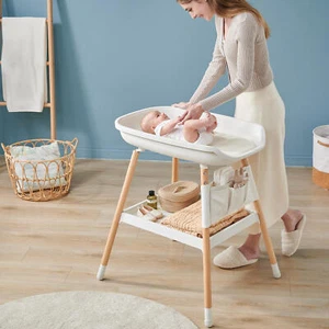 New Baby Changing Table Folding Infant Diaper Station Adjustable Height - Picture 1 of 12