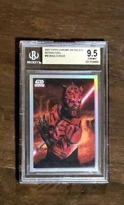 2023 Topps Chrome REFRACTOR Star Wars SW Galaxy Darth Maul's Rage BGS 9.5 - Picture 1 of 3