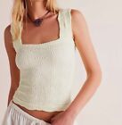 New! Free People love letter cami flower tank size M/L Ivory