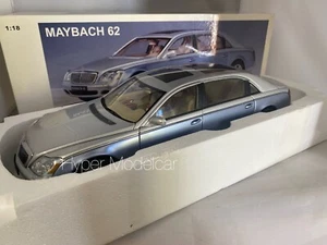 Autoart 1/18 Maybach 62 Lwb 2005 Silver/Azur Met ART.76163 - Picture 1 of 9