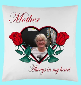 Mother cushion personalised with photo ideal mothers day gift , birthday gift - Picture 1 of 5